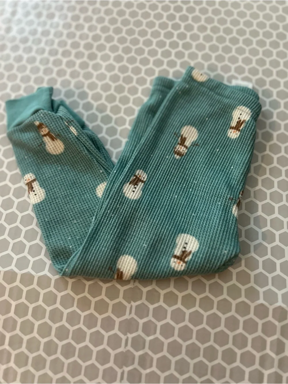 Carter's Teal Waffle Knit Pajama Set Size 18M